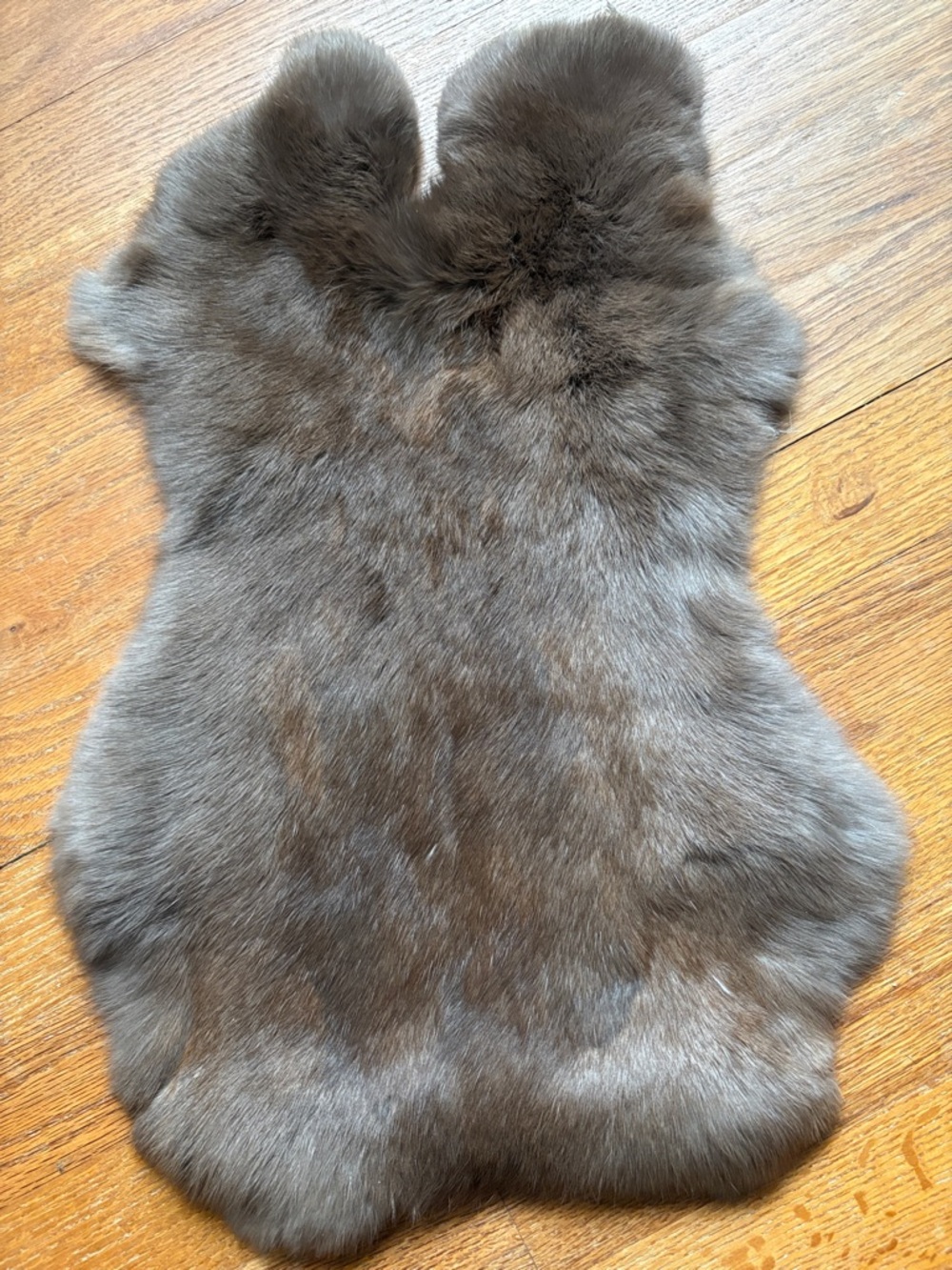 0851 light chocolate rabbit fur pelt